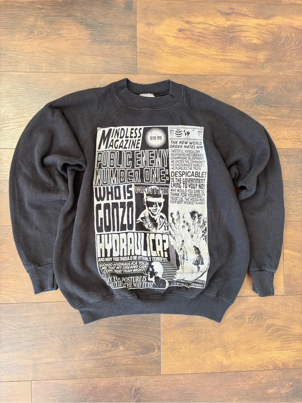 Vintage Hanes USA Gonzo Hydraulic Graphic Crewneck L